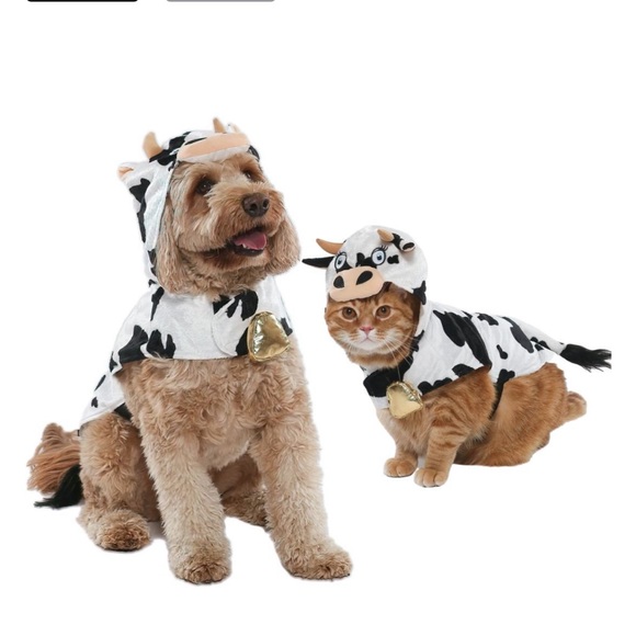 Cow costume for dogs Sz L - Picture 1 of 6